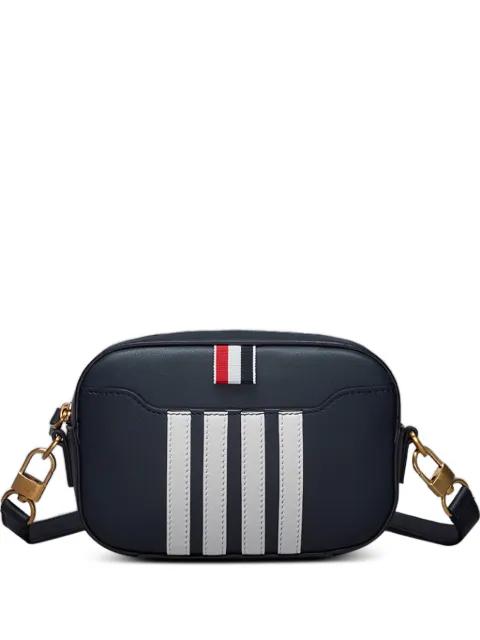 4-bar stripes rectangular leather bag by THOM BROWNE