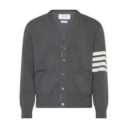 4Bar cardigan in cotton by THOM BROWNE