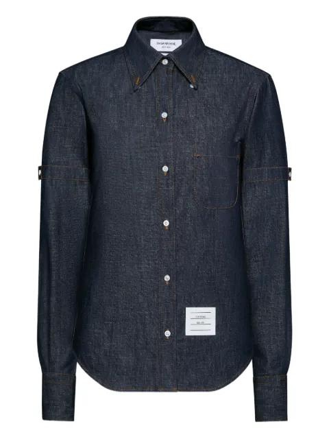 Armband denim shirt by THOM BROWNE