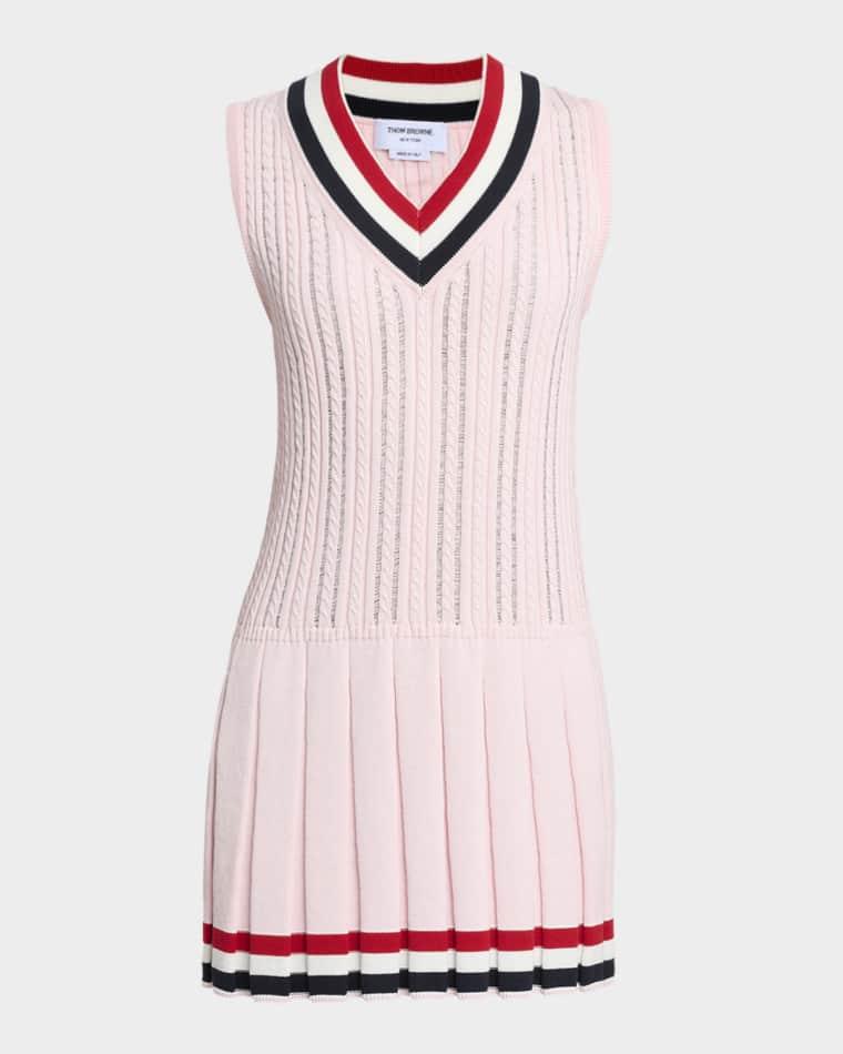 BABY LADDER CABLE DRESS by THOM BROWNE