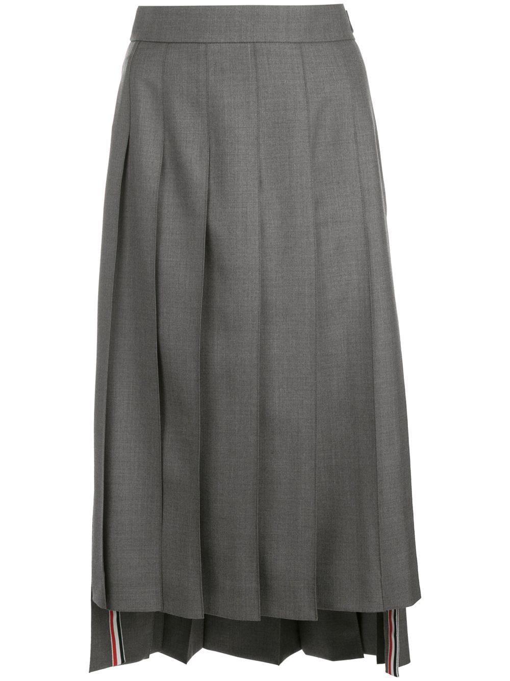 Below Knee Dropped Back In Super 120’s Twill by THOM BROWNE