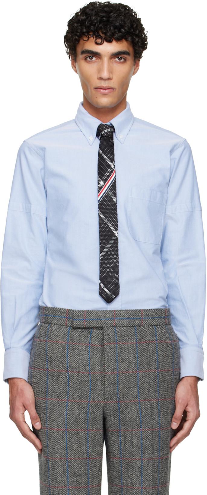 Blue Oxford Armband Shirt by THOM BROWNE