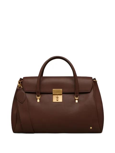 Bolton weekender bag in soft calf leather holdall by THOM BROWNE