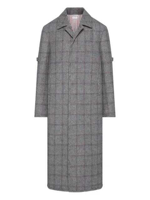 Browne 65 armband check coat by THOM BROWNE