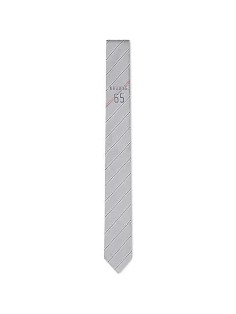 Browne 65 jacquard tie by THOM BROWNE