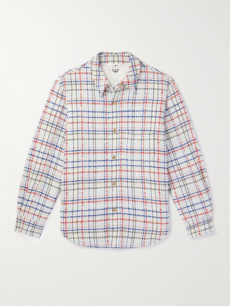 Checked-Tweed Jacket by THOM BROWNE