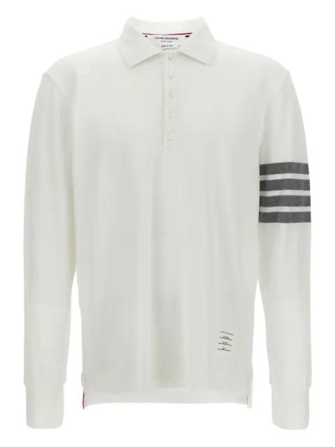 Classic 4Bar long-sleeve polo shirt by THOM BROWNE
