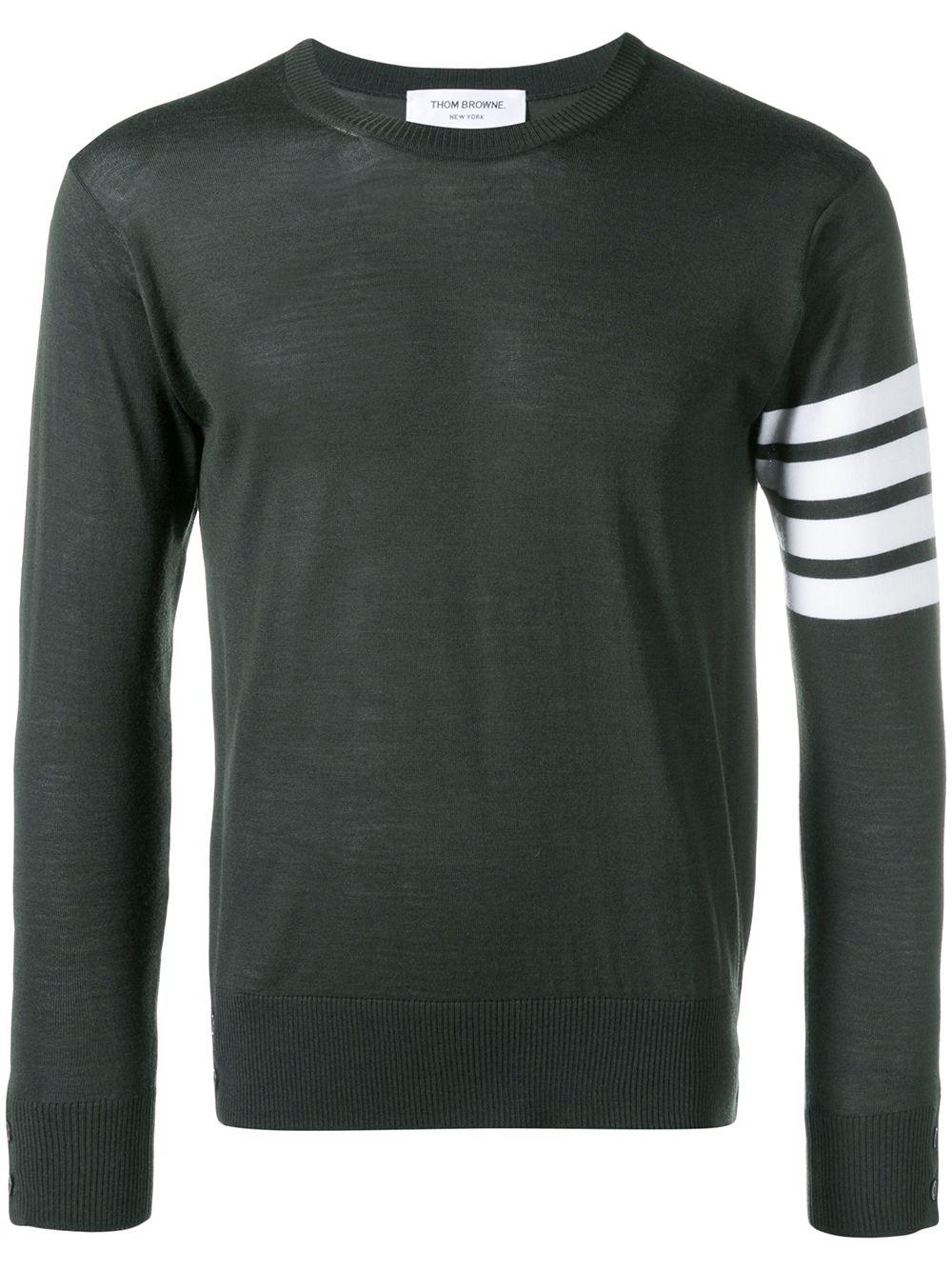 Fine Merino Wool Pullover by THOM BROWNE