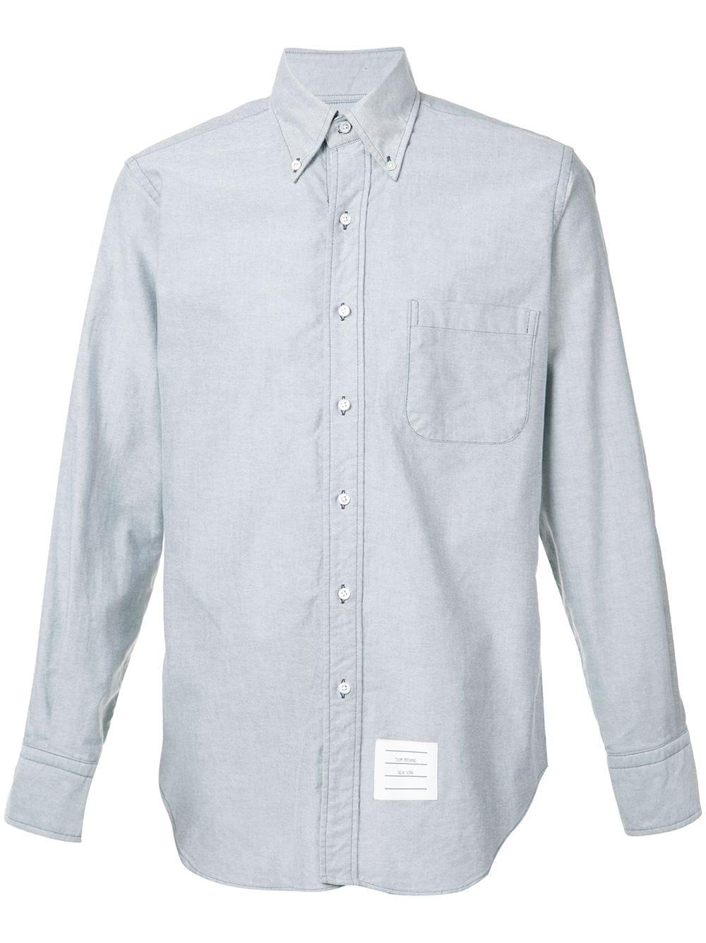 Grosgrain Placket Oxford Shirt by THOM BROWNE