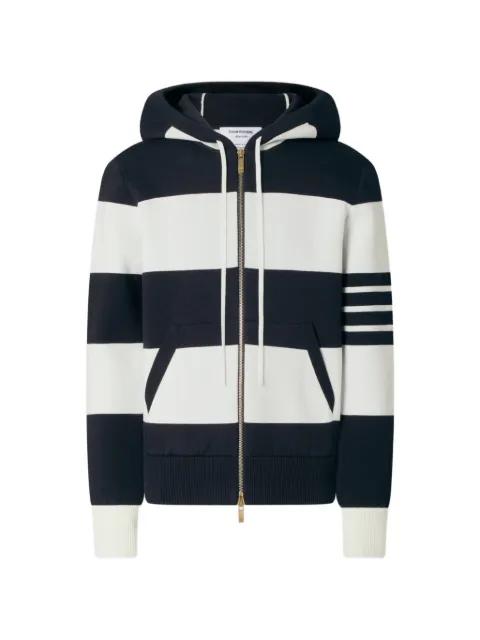Hector 4-Bar striped hoodie by THOM BROWNE