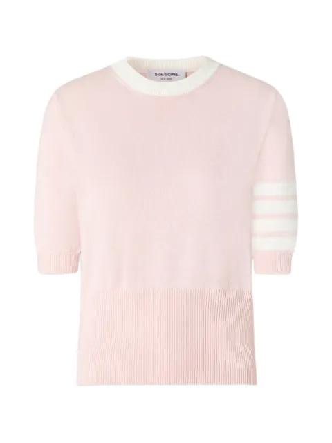 Hector intarsia 4-Bar T-shirt by THOM BROWNE