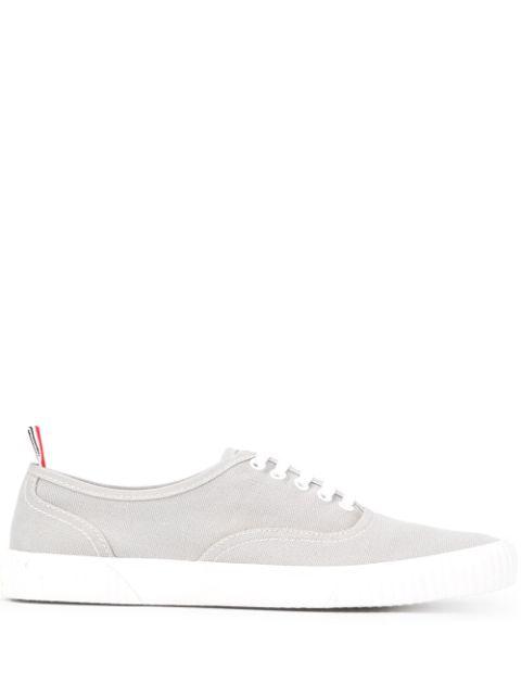 Heritage canvas sneakers by THOM BROWNE
