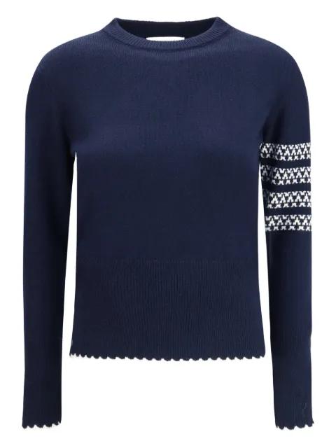 Holiday Hector long-sleeve crew-neck jumper by THOM BROWNE