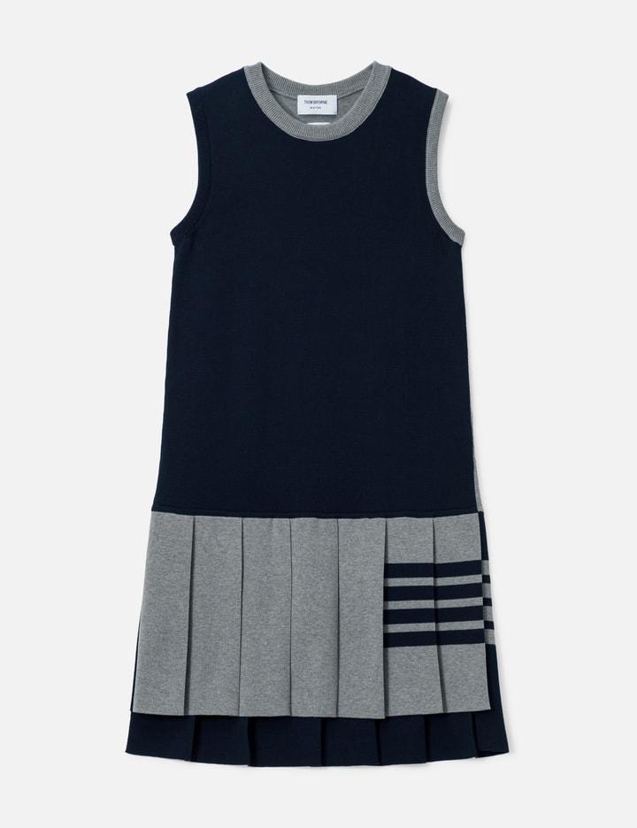 Jersey Stitch Pleated Body Sweater by THOM BROWNE