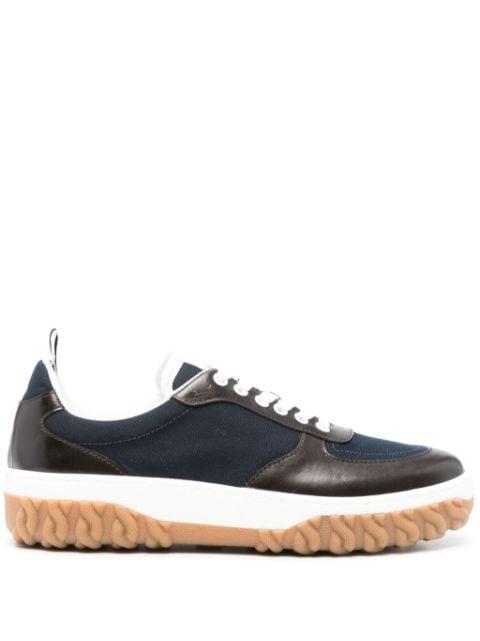 Letterman panelled sneakers by THOM BROWNE