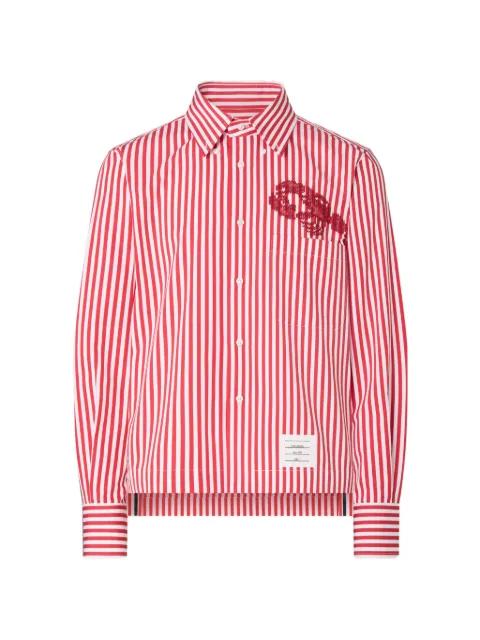 Lobster striped shirt by THOM BROWNE