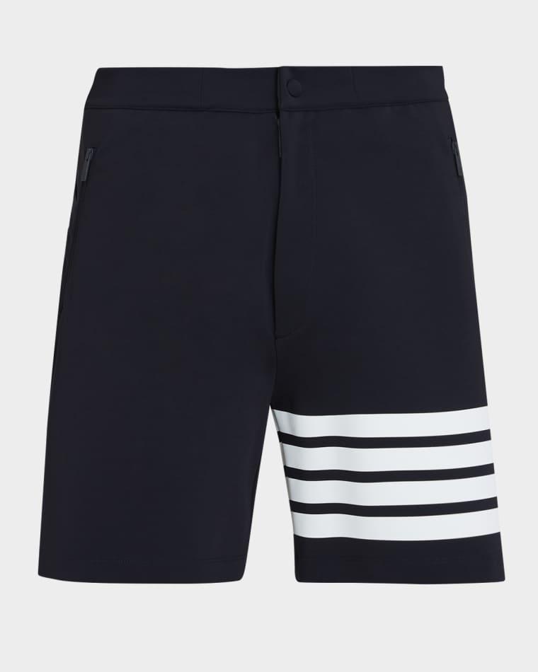 Men's 4-Bar Mid-Thigh Shorts by THOM BROWNE