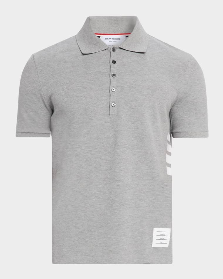 Men's Pique 4-Bar Polo Shirt by THOM BROWNE