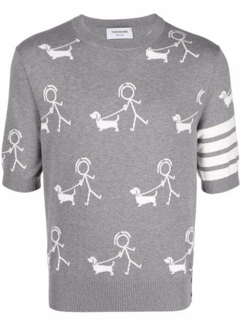 Mr Thom-Hector 4-Bar knitted jumper by THOM BROWNE