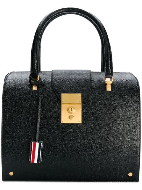 Mrs. Thom Lucido leather tote bag by THOM BROWNE