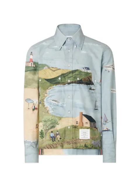 Nantucket cotton shirt by THOM BROWNE