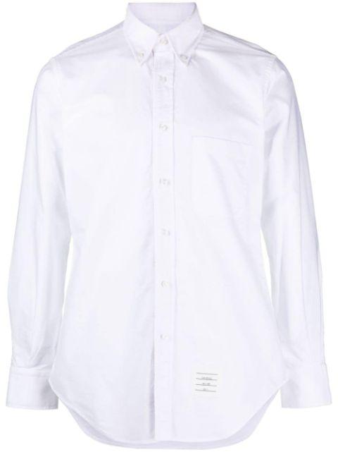 Oxford Grosgrain placket shirt by THOM BROWNE