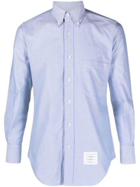Oxford Grossgrain placket shirt by THOM BROWNE