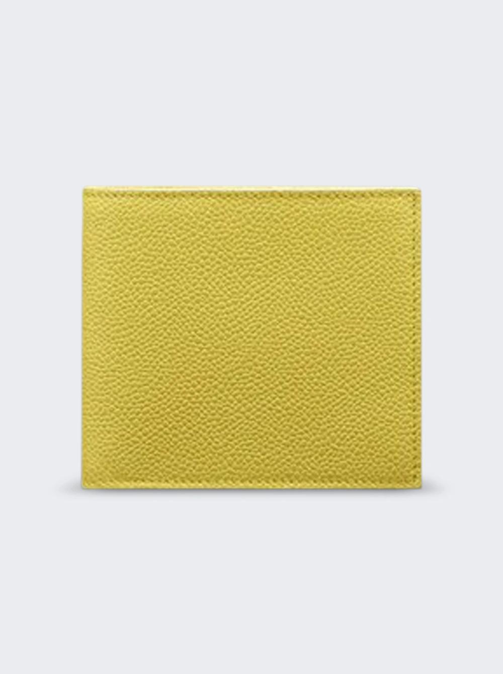 Pebble Grain Bifold Wallet Pastel Yellow  | The Webster by THOM BROWNE