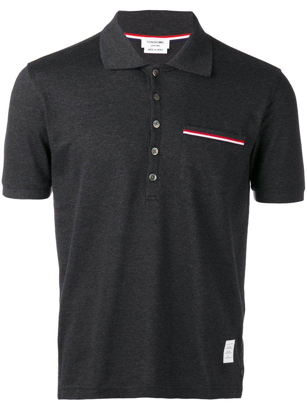 Pique Pocket Polo by THOM BROWNE