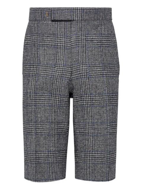 Prince of Wales-check Hunting tweed shorts by THOM BROWNE