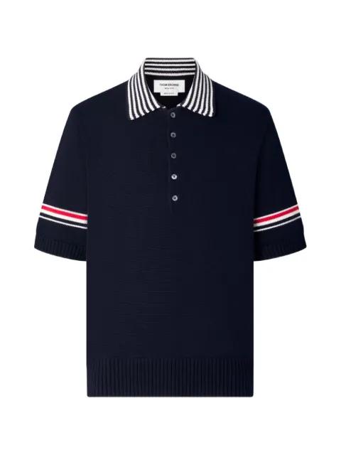 RWB Armband sailboat polo shirt by THOM BROWNE