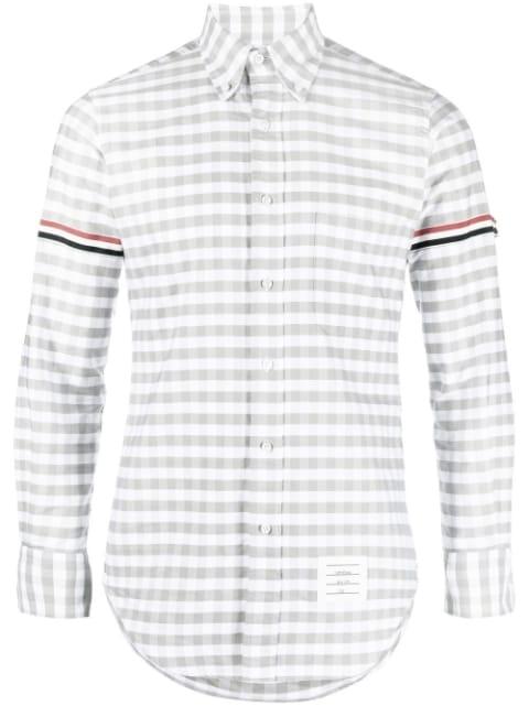 RWB gingham Oxford shirt by THOM BROWNE