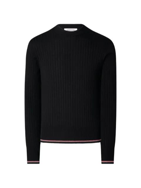 RWB rib-stitch sweater by THOM BROWNE