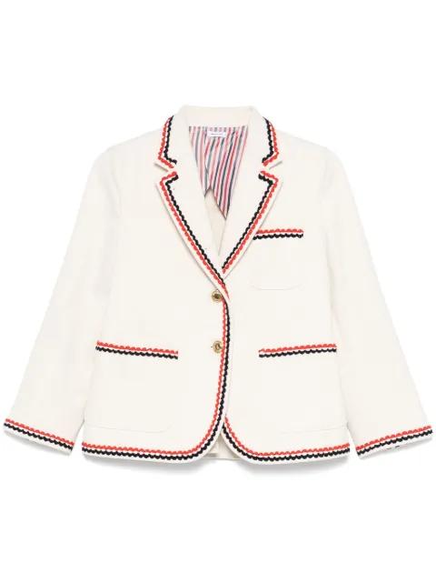 RWB-stripe blazer by THOM BROWNE