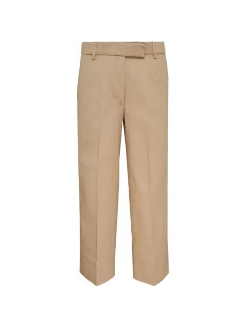 RWB-stripe cotton-gabardine trousers by THOM BROWNE