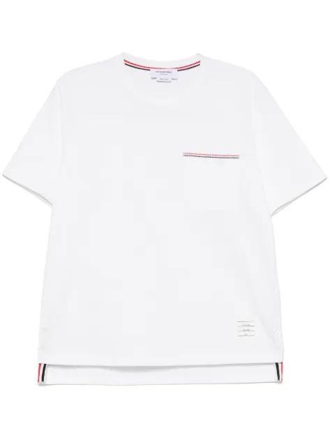 RWB-stripe jersey T-shirt by THOM BROWNE