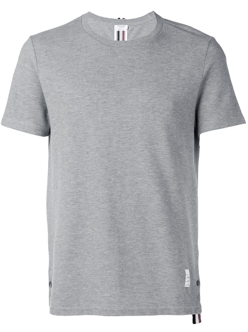 RWB-stripe piqué T-shirt by THOM BROWNE