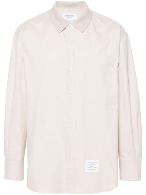 RWB stripe-print cotton overshirt by THOM BROWNE
