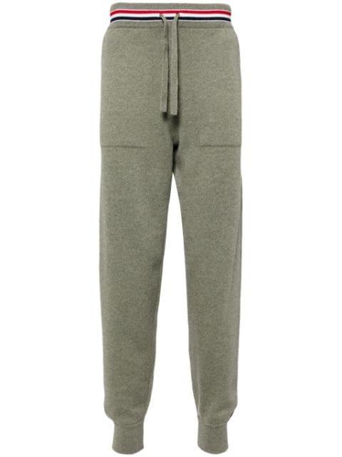 RWB-stripe track pants by THOM BROWNE