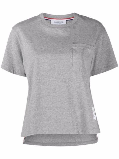 RWB tab cotton T-shirt by THOM BROWNE