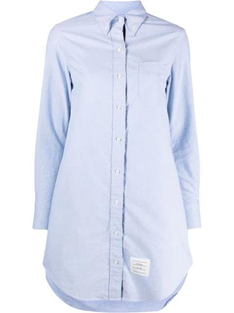 RWB trim shirt dress by THOM BROWNE