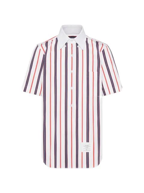 Repp striped poplin shirt by THOM BROWNE