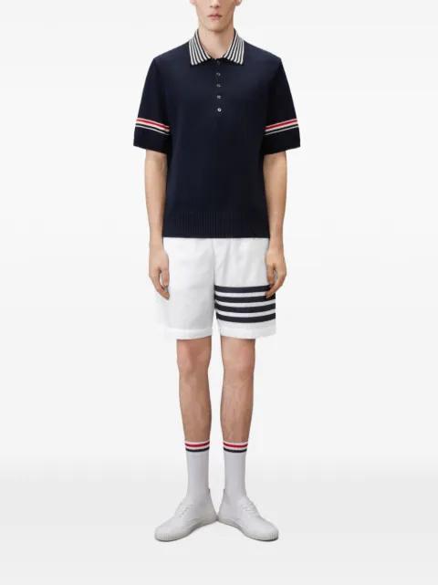 Ripstop 4-Bar track shorts by THOM BROWNE