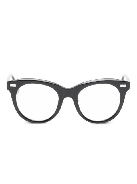 Round Frame Glasses by THOM BROWNE