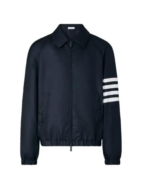 Shiny Ripstop 4-Bar track jacket by THOM BROWNE