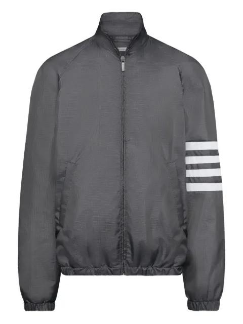 Shiny Ripstop Raglan 4-bar track jacket by THOM BROWNE