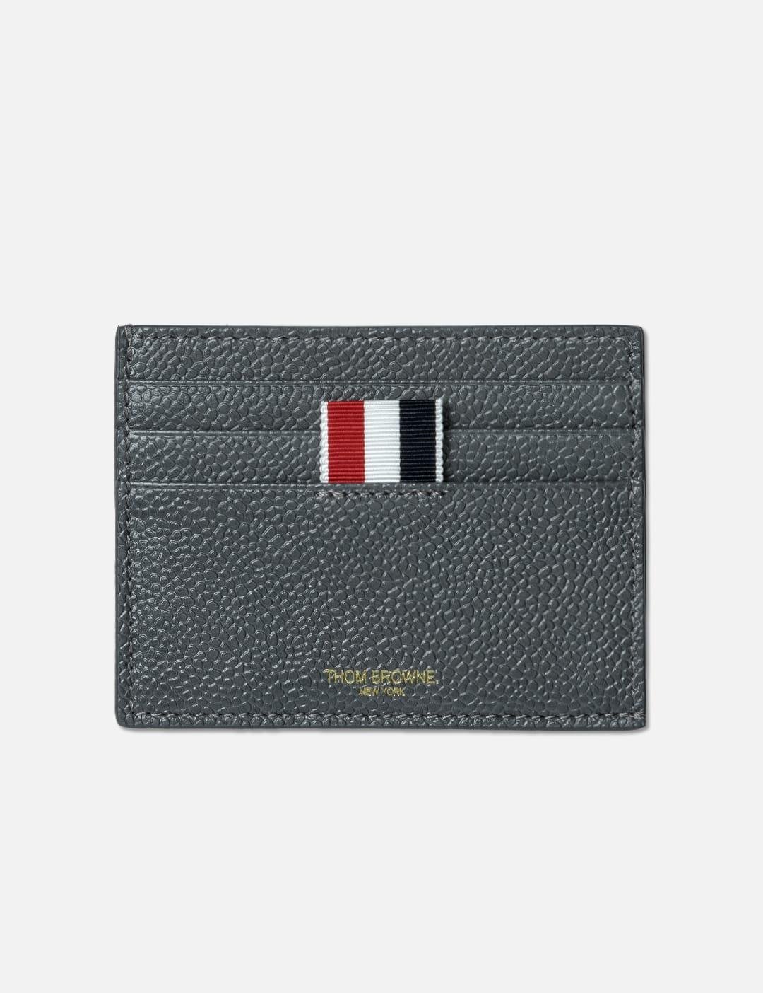Single Card Holder with Bill Compartment by THOM BROWNE