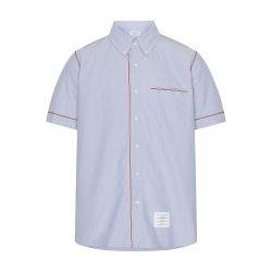 Straight fit short-sleeved shirt by THOM BROWNE