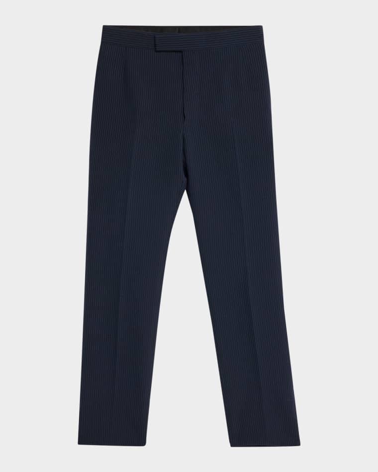 Stripe Cotton Tailored Pants by THOM BROWNE