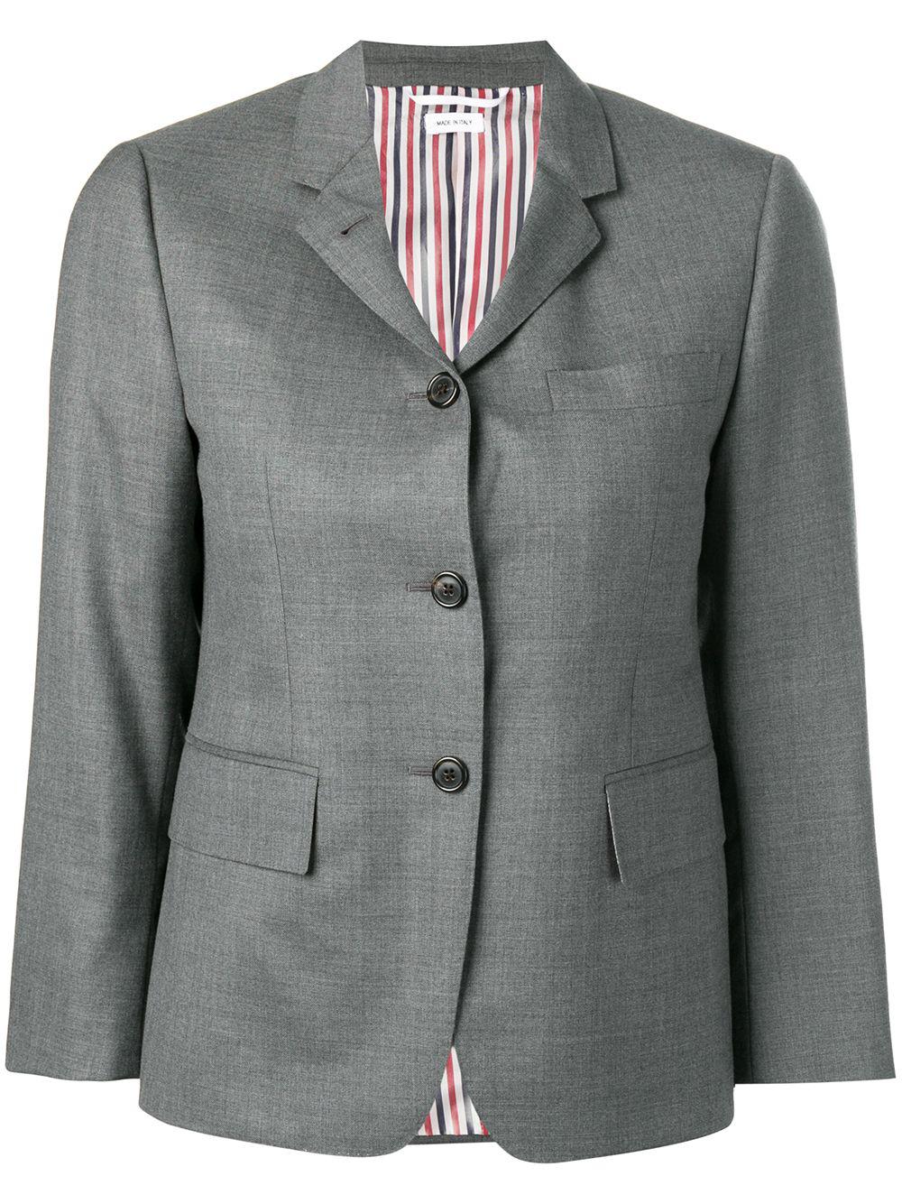 Super 120s single-breasted blazer by THOM BROWNE